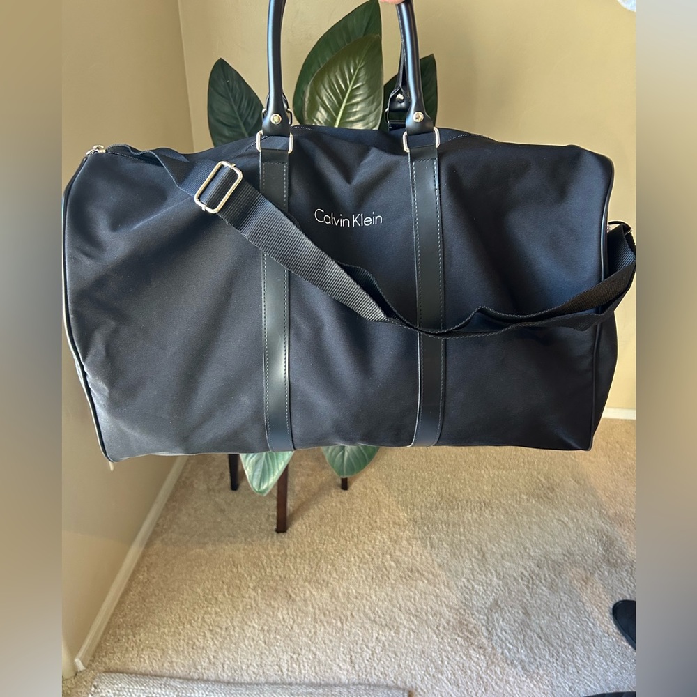 Calvin Klein Large Black Canvas Carryon/Tote for Men or Women